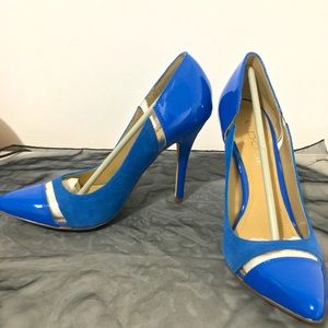Wentzell Aldo Blue Suede Pumps.
